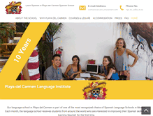 Tablet Screenshot of cancunspanish.com